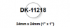 Етикети Brother DK-11218, кръгъл с диаметър 24mm(съвместими)