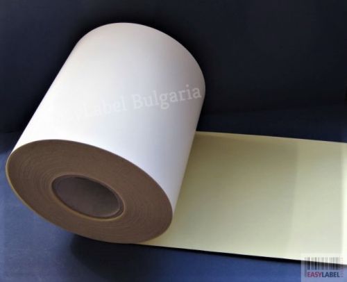 Нeпрекъсната самозалепваща хартия, бяла, 108mm х 50m