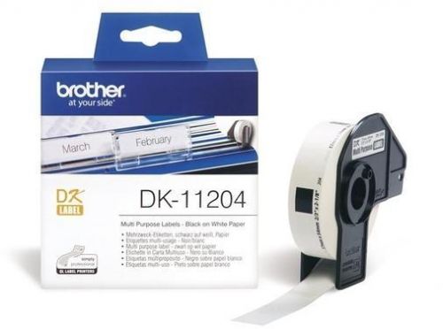 Етикети Brother DK-11204, 17mm x 54mm (съвместими), със стойка
