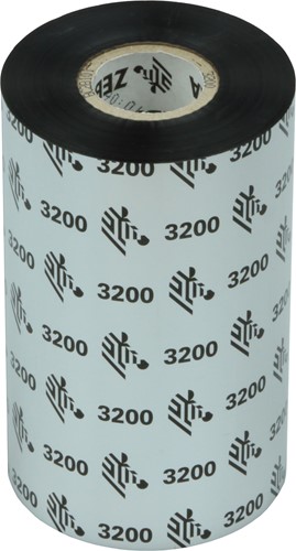 Термотрансферна лента Zebra 3200 Wax/Resin 03200BK11030, Черна, 110mm x 300m, OUT
