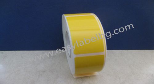 САМОЗАЛЕПВАЩИ ЕТИКЕТИ, жълт полиетилен (PE), 30mm X 62mm