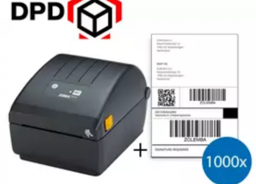 DPD Starter Package | Zebra ZD220D Printer + 1 000 Shipping Labels 100mm x 150mm (4