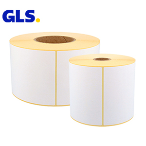 Бели термо етикети за Товарителници GLS, 102mm x 210mm, ECO, 210 етикета, шпула 25mm