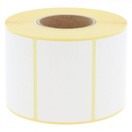 Self-adhesive labels on rolls, white, 60mm x 25mm, 2 000, Ø40mm 