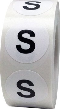 Етикети за РЪСТОВИ МАРКИ 2X, бели с черен надпис, Ø35mm