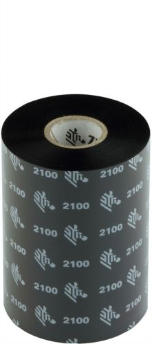 Термотрансферна лента Zebra 2100 Wax High Performance 02100BK10245, Черна, 102mm x 450m