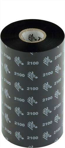 Термотрансферна лента Zebra 2100 Wax High Performance 02100BK13145, Черна, 131mm x 450m