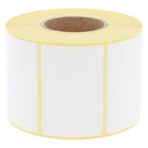 Self-adhesive labels on rolls, white, 60mm x 25mm, 2 000, Ø40mm 