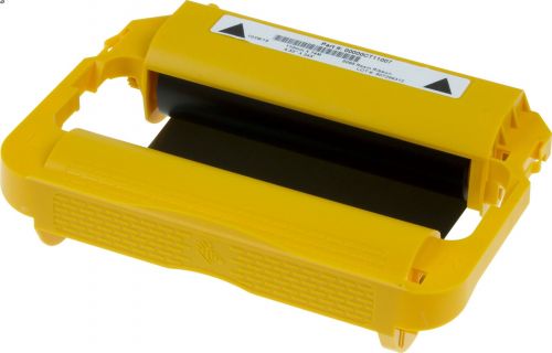Genuine Zebra 2300 Wax ribbon cartridge 02100BK13145, Black, 110mm x 74m