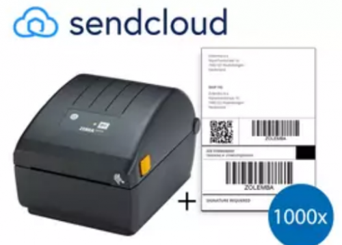 SendCloud Комплект етикети за Товарителници - Принтер Zebra ZD220D + 1 000 етикети 105m x 148mm