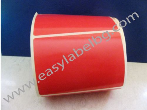 Самозалепващи етикети на ролка, пастелно червено, 100mm X 150mm /1/ 250,  Ø40mm