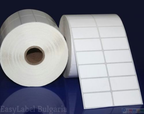 Самозлепващи етикети на ролка за допечатване, бели от хартия, 40mm x 22,5mm /2/4 500, Ø40mm