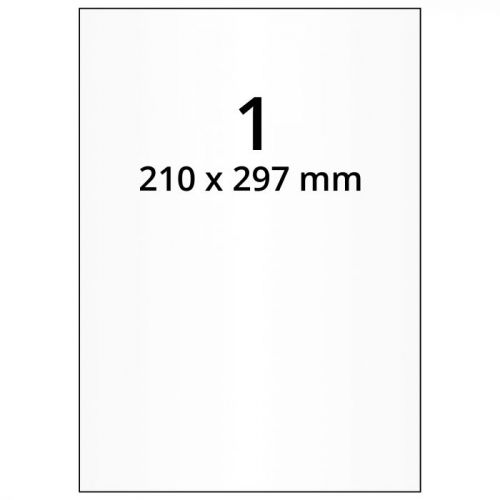 Transparent laser polyester foil film labels Easy Label, 100