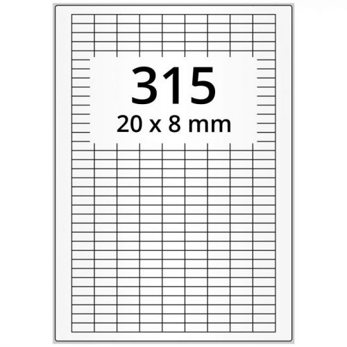 Transparent laser polyester foil film labels Easy Label, 10