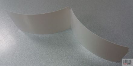 Водоустойчиви самозалепващи напечатани бели PVC етикети / стикери, 100mm x 70mm, 500бр. (Печат по ваше задание - с поръчка!) 