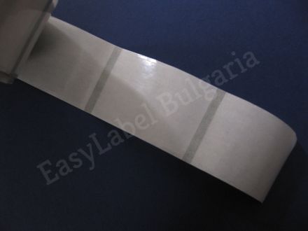 Прозрачен самозалепващ се правоъгълен стикер от PVC фолио, 30mm x 20mm, 1 500бр.