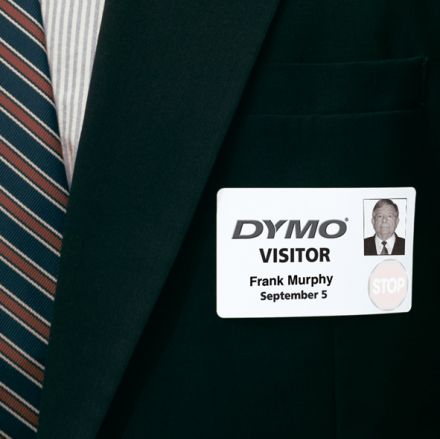 Етикети Dymo S0929110 Large Name Badge Cards 62x106mm, картон