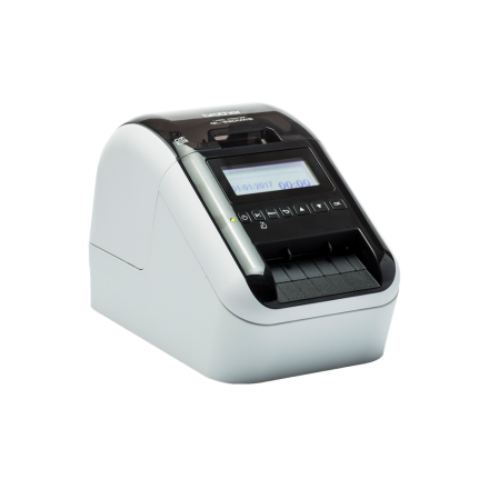 Етикетен принтер Brother QL-820NWB с жична и безжична мрежа, Bluetooth, AirPrint и LCD дисплей