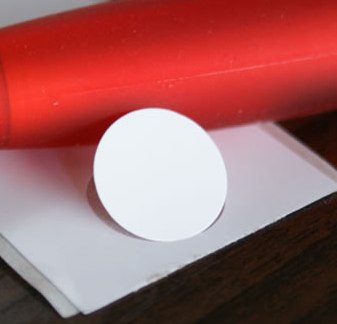  Кръгли термодиректни етикети,с диаметър 12mm, със стойка