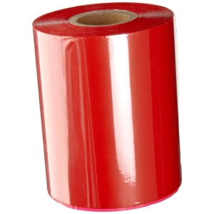 Термотрансферна лента, восъчна - WAX, 65mm X 360m, шпула ф(1")25,4mm, OUT, червена