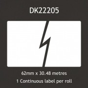 Етикети Brother DK-22205 62mm X 30.48m