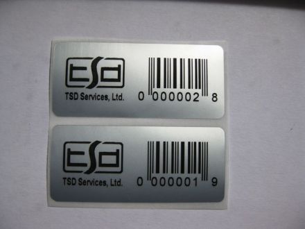 Самозалепващи етикети от 3М фолио, полиестер (PET), 45mm X 59mm