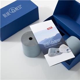 Сини касови ролки от екологична термохартия Blue4Est, 80mm x 80m