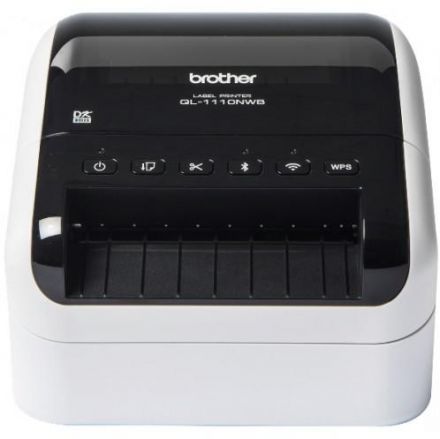 Етикетен принтер Brother QL-1110NWB Label printer. Ширина на етикета: до 102mm. Печат с ширина до 102mm + безплатна стойка за многократна употреба