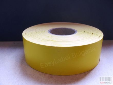 Етикети за стелажи от термодиректен картон, 38mm х 70mm, 27 000, жълти