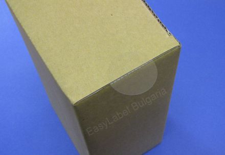 Прозрачен самозалепващ се кръгъл стикер от PVC фолио, Ø30mm, 6 000 бр., без черна марка (репер) - с перфорация