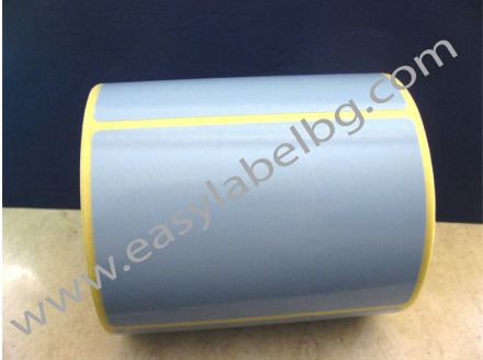 Самозалепващи етикети на ролка, пастелен цвят: син 100mm x 70mm /1/ 500бр., Ø76mm