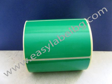 Самозалепващи етикети на ролка, пастелен цвят: зелен 100mm x 70mm /1/ 500бр., Ø76mm