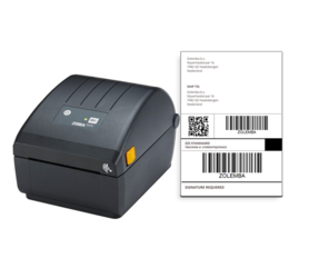 Стартов пакет DHL - Принтер Zebra ZD220D + 12 ролки етикети 100m x 150mm,  3 600