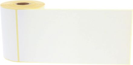 Бели Логистични Етикети Zebra, 102mm x 210mm, 210 етикета, Eco Permanent, шпула 25mm