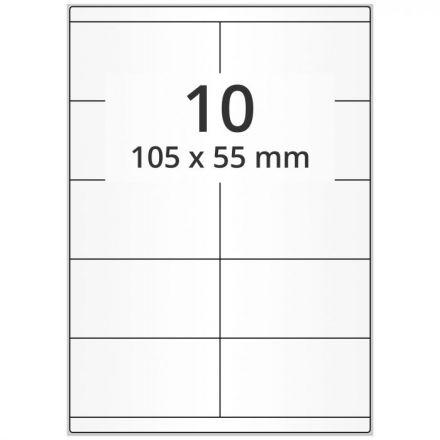 Прозрачни Етикети Изи Лейбъл A4 - Различни размери, 100 л.
