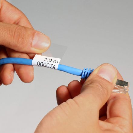 Етикети за кабели на лист A4  - Различни размери, за лазерни принтери, полиестер, екстра прозрачни, 100 л.