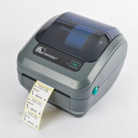 Direct Thermal Label Permanent Adhesive 38mm x 25mm 2,000 per roll For Small Desktop Label Printers