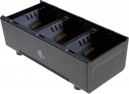 Zebra battery charging station, 3 slots, fits for: ZQ610, ZQ620, ZQ630, QLn220, QLn320, QLn420, QLn220 HC, QLn320 HC, ZQ510, ZQ520