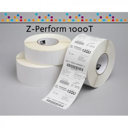 880013-038D - Zebra Thermal Transfer Economy Paper Labels 70mm x 38mm, 1 790 Labels Per Roll, 21 480 Labels Per box, core 25mm, original