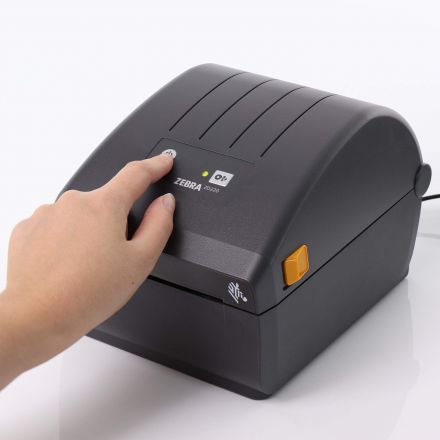 Термодиректен Етикетен Баркод Принтер Zebra ZD220D с вграден peeler