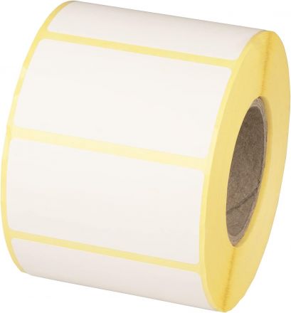 Self-adhesive labels on rolls, white, 60mm x 25mm, 2 000, Ø40mm 