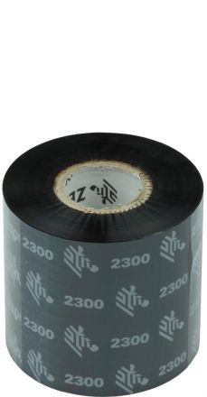 Термотрансферна лента Zebra 2300 Wax 02300BK06030, Черна, 60mm x 300m