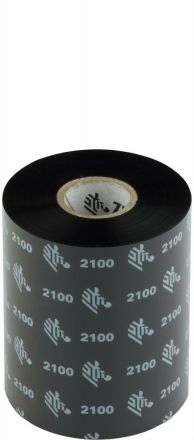 Термотрансферна лента Zebra 2100 Wax High Performance 02100BK08945, Черна, 89mm x 450m