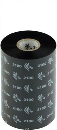 Термотрансферна лента Zebra 2100 Wax High Performance 02100BK11045, Черна, 110mm x 450m