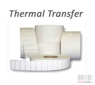 Thermal transfer labels, paper, white, 100mm x 51mm, 1 250, Ø40mm