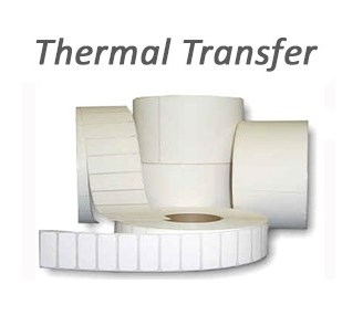 Self-adhesive label roll, white, 70mm X 53mm