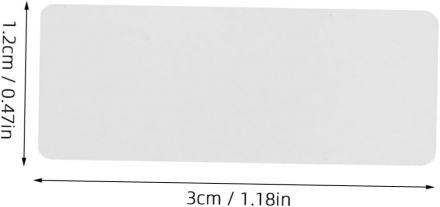 White Direct Thermal Top Labels 12mm x 30mm