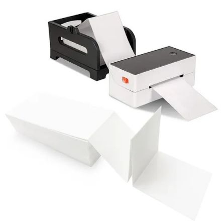 100mm x 150mm Термоетикети за пратки Phomemo 4"x6" сгънати на ветрило, с перфорация между тях