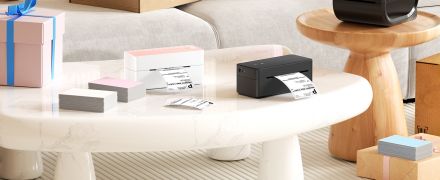 100mm x 150mm Термоетикети за пратки Phomemo 4"x6" сгънати на ветрило, с перфорация между тях