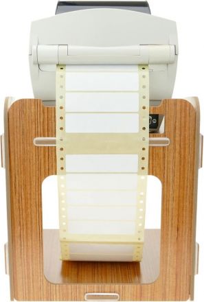 Speedy Starter Package | Zebra ZD220D Printer + FanFold 500 Shipping Labels 100mm x 150mm (4" x 6") + Printer and Thermal Continuous Label Stand